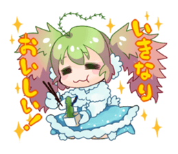 Seaweed Girl Gibasa-chan sticker #4994826