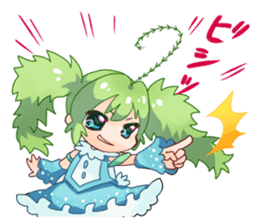 Seaweed Girl Gibasa-chan sticker #4994830