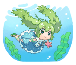 Seaweed Girl Gibasa-chan sticker #4994833