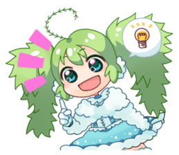 Seaweed Girl Gibasa-chan sticker #4994836