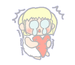 cute girl sheep-chan Of amaze experience sticker #4995548
