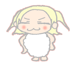 cute girl sheep-chan Of amaze experience sticker #4995553