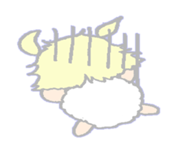 cute girl sheep-chan Of amaze experience sticker #4995554