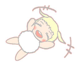 cute girl sheep-chan Of amaze experience sticker #4995555
