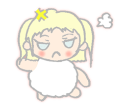 cute girl sheep-chan Of amaze experience sticker #4995556
