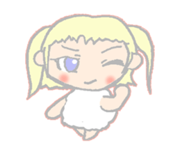 cute girl sheep-chan Of amaze experience sticker #4995559