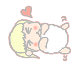 cute girl sheep-chan Of amaze experience sticker #4995568