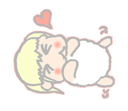 cute girl sheep-chan Of amaze experience sticker #4995568