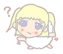 cute girl sheep-chan Of amaze experience sticker #4995573