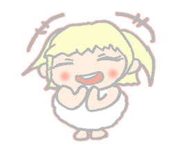 cute girl sheep-chan Of amaze experience sticker #4995574
