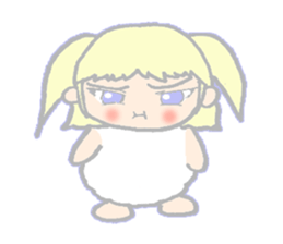 cute girl sheep-chan Of amaze experience sticker #4995576