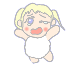 cute girl sheep-chan Of amaze experience sticker #4995577