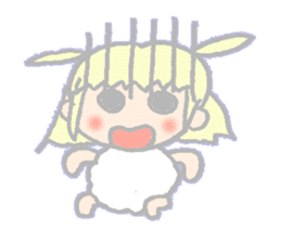 cute girl sheep-chan Of amaze experience sticker #4995578