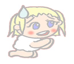 cute girl sheep-chan Of amaze experience sticker #4995579