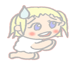 cute girl sheep-chan Of amaze experience sticker #4995579