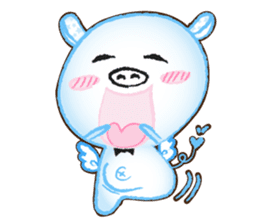 Angel Pig : MooDaeng : Pig Pops sticker #4997264