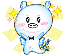 Angel Pig : MooDaeng : Pig Pops sticker #4997268