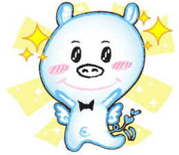 Angel Pig : MooDaeng : Pig Pops sticker #4997268