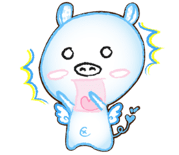 Angel Pig : MooDaeng : Pig Pops sticker #4997271