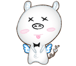 Angel Pig : MooDaeng : Pig Pops sticker #4997273