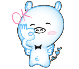 Angel Pig : MooDaeng : Pig Pops sticker #4997274