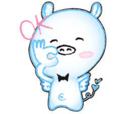 Angel Pig : MooDaeng : Pig Pops sticker #4997274