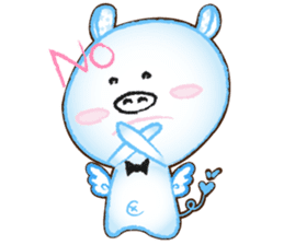 Angel Pig : MooDaeng : Pig Pops sticker #4997275
