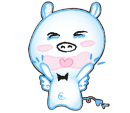 Angel Pig : MooDaeng : Pig Pops sticker #4997278