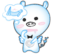 Angel Pig : MooDaeng : Pig Pops sticker #4997279