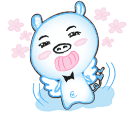 Angel Pig : MooDaeng : Pig Pops sticker #4997281