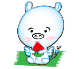 Angel Pig : MooDaeng : Pig Pops sticker #4997289