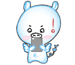 Angel Pig : MooDaeng : Pig Pops sticker #4997294