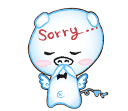 Angel Pig : MooDaeng : Pig Pops sticker #4997297