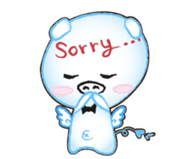 Angel Pig : MooDaeng : Pig Pops sticker #4997297