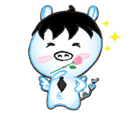 Angel Pig : MooDaeng : Pig Pops sticker #4997300