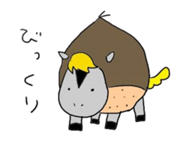 Horse in a swimsuit2 sticker #4997852