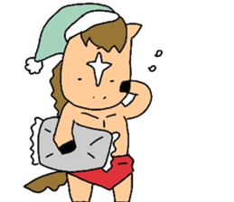 Horse in a swimsuit2 sticker #4997872