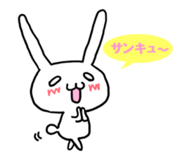 pretty rabbit sticker sticker #4998167