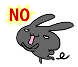 pretty rabbit sticker sticker #4998168