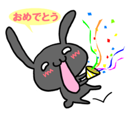 pretty rabbit sticker sticker #4998169