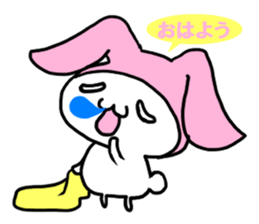 pretty rabbit sticker sticker #4998171