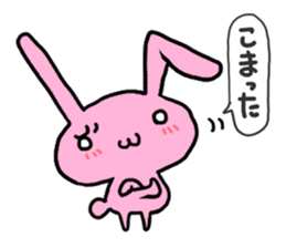 pretty rabbit sticker sticker #4998177