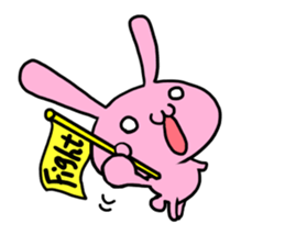 pretty rabbit sticker sticker #4998178