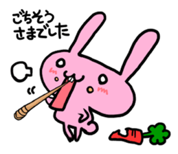 pretty rabbit sticker sticker #4998183