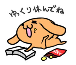 pretty rabbit sticker sticker #4998185