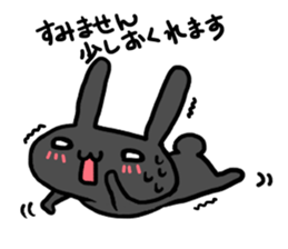 pretty rabbit sticker sticker #4998191