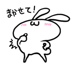 pretty rabbit sticker sticker #4998194