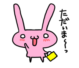 pretty rabbit sticker sticker #4998200