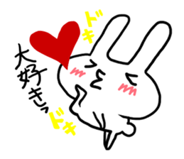 pretty rabbit sticker sticker #4998203