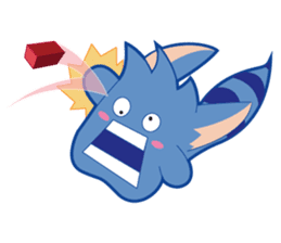 Jubi the Blue Mammal sticker #4998290